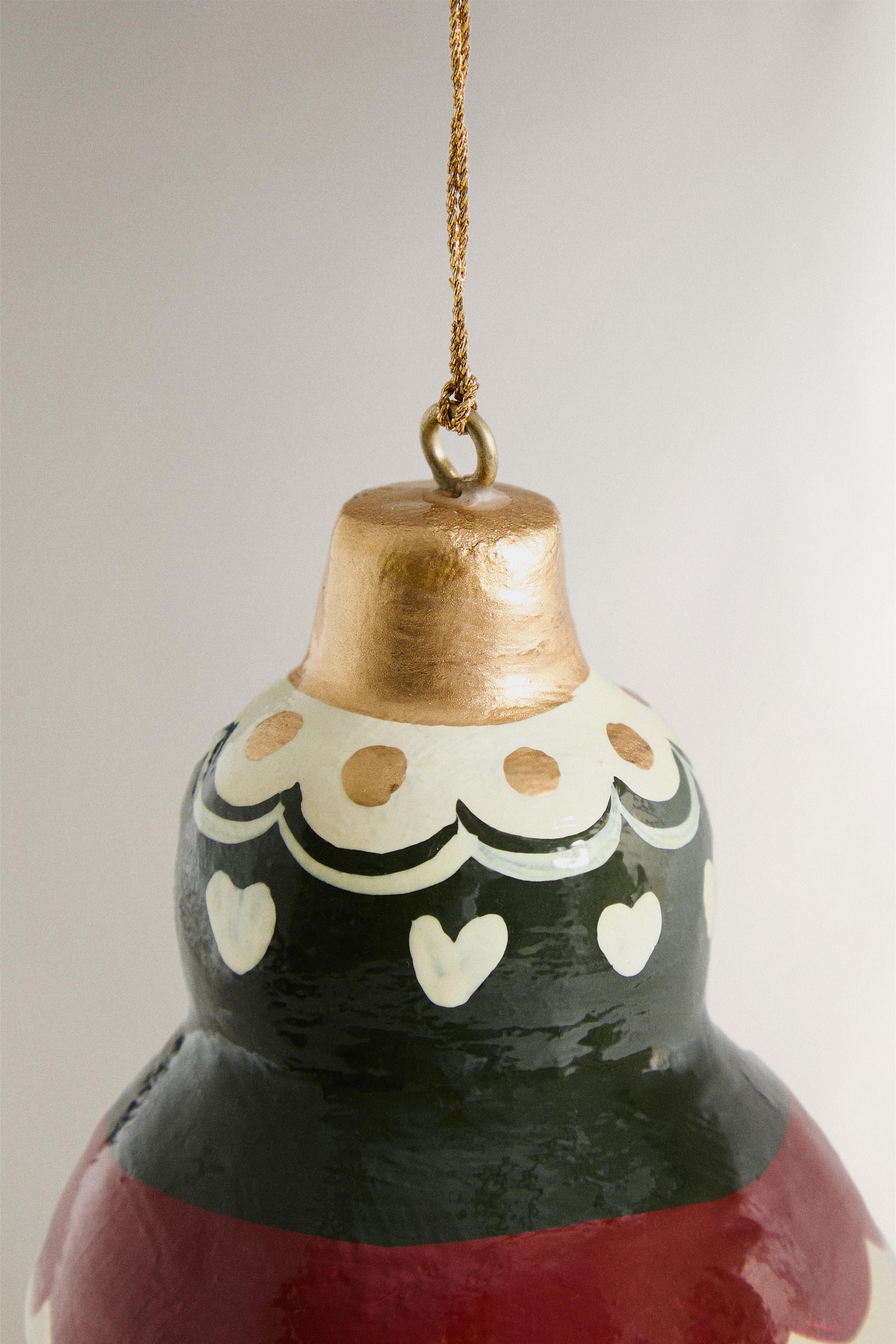 PAPIER-MÂCHÉ DROPLET CHRISTMAS TREE ORNAMENT